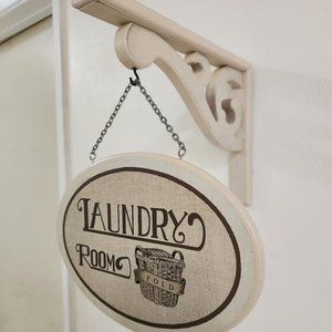 VintageWooden Laundry Room Sign Wall Hanging Home Decor
